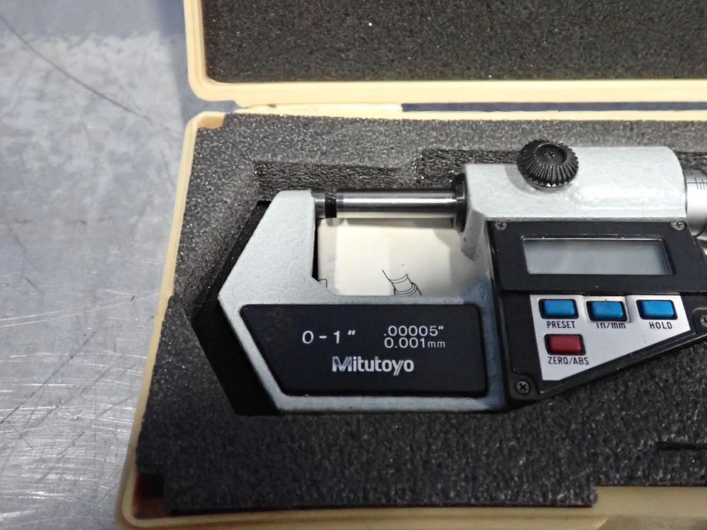 Mitutoyo 0-1" Crimp Height Micrometer