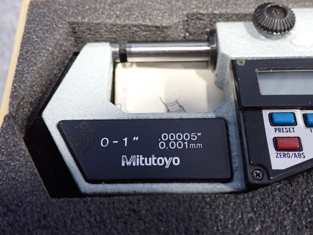 Mitutoyo 0-1" Crimp Height Micrometer