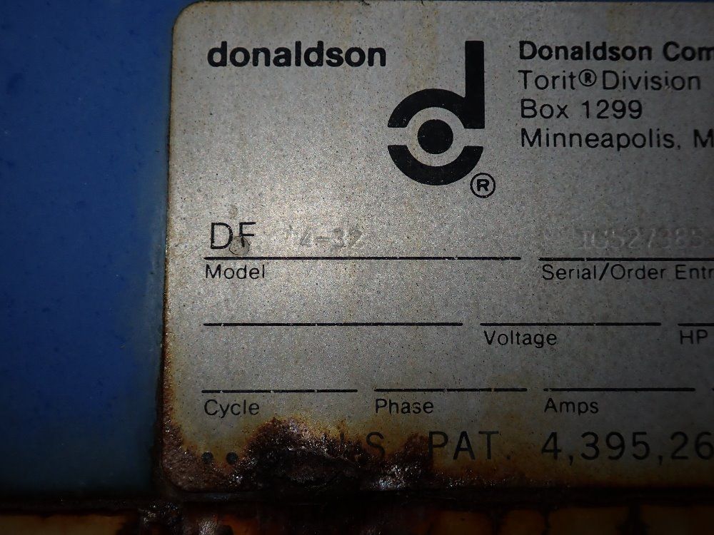 Donaldson Torit 40 Hp Dust Collector - Dft4-32
