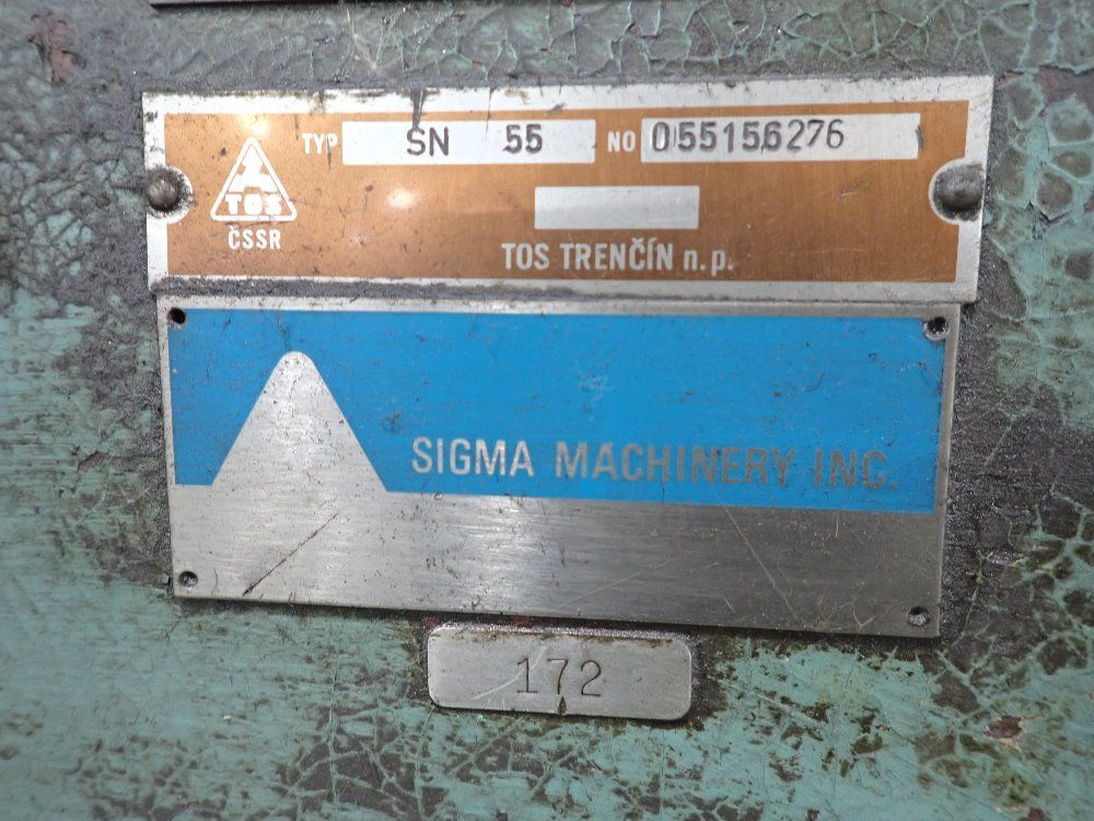 Tos 24x72" Gap Bed Lathe - Sn55
