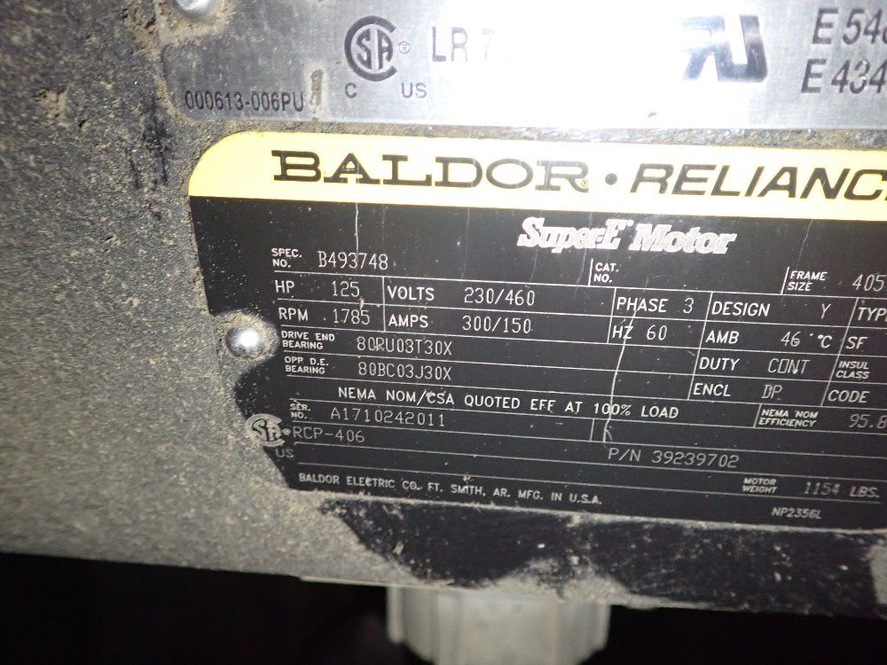 Ingersoll Rand 125 Hp Air Compressor - Ssr-ep125