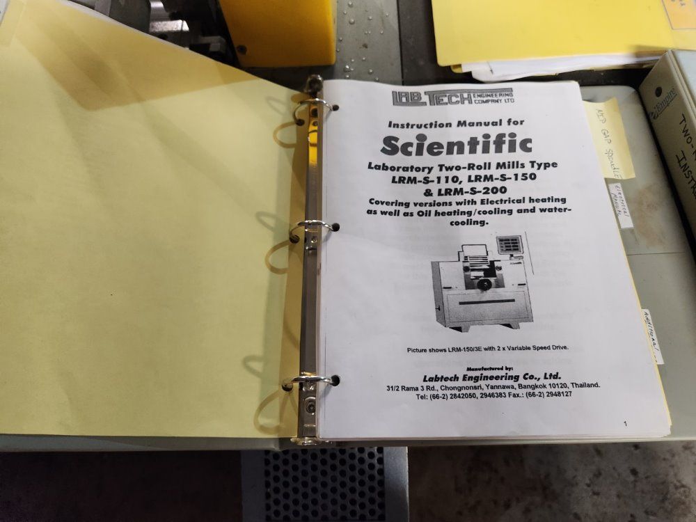 Labtech Scientific Two Roll Mill