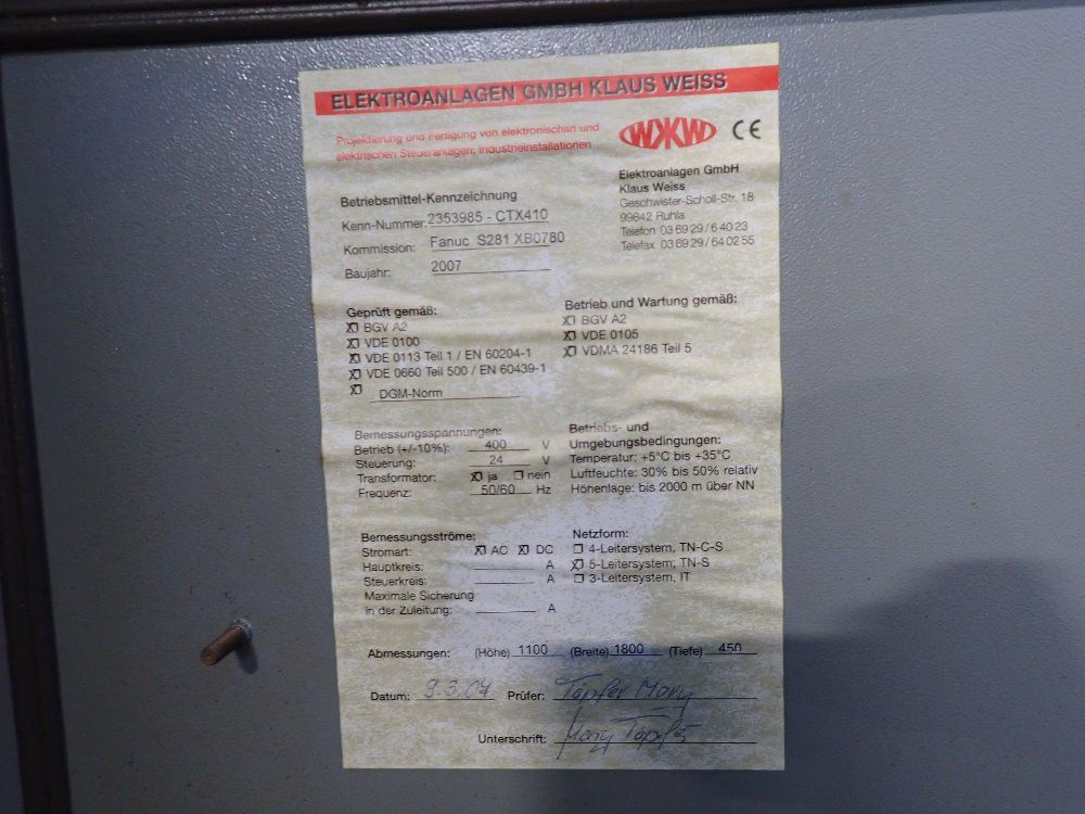 Gildemeister 44 Kva Cnc Lathe - Ctx 410