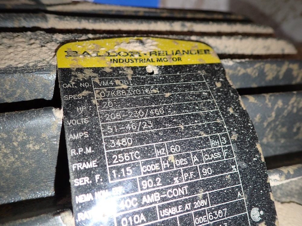 Oneida Air Systems 20 Hp Dust Collector