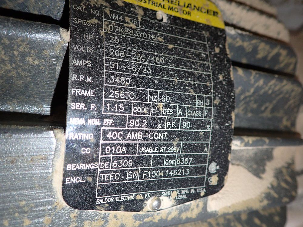 Oneida Air Systems 20 Hp Dust Collector