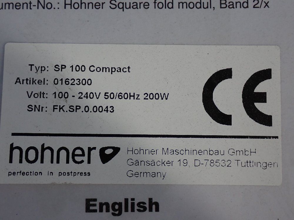 Hohner Booklet Maker - Sp 100