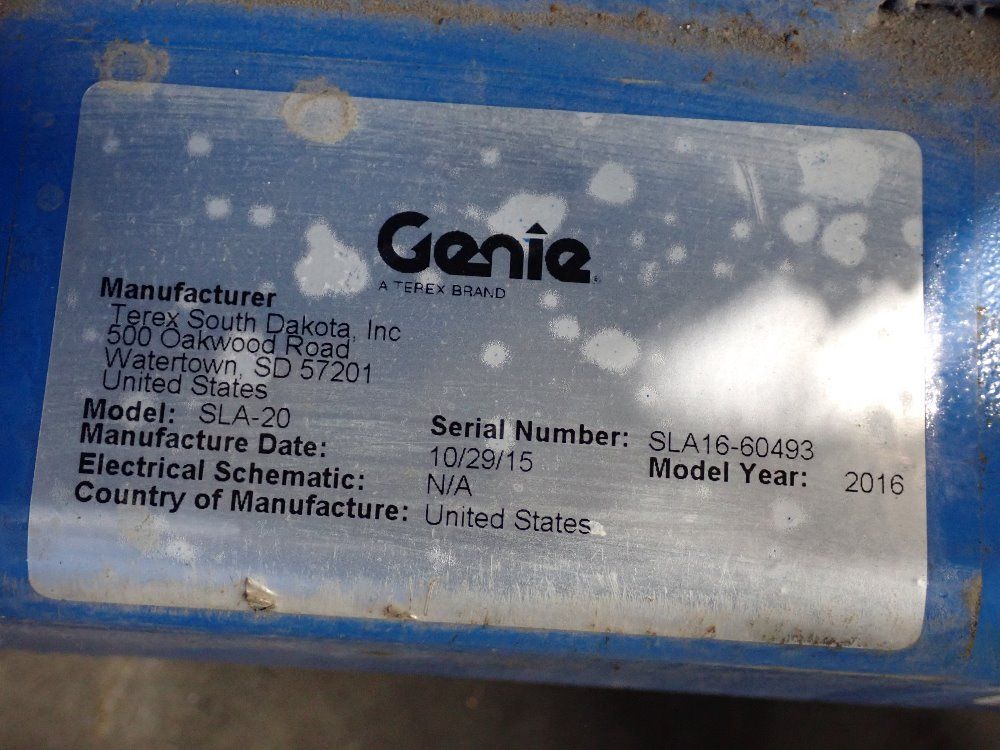 Genie 800# Material Lift - Sla-20
