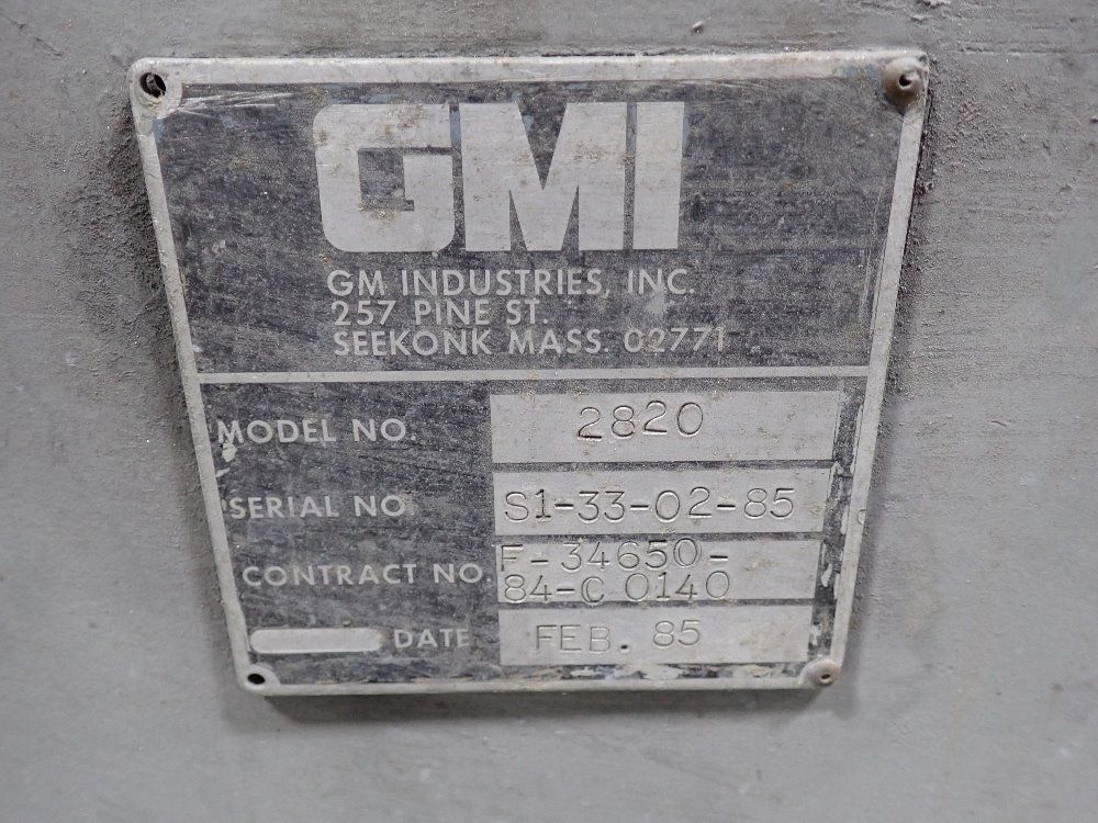 Gmi Hawk 28"/32" X 78 1/2" Gap Bed Lathe - 2820