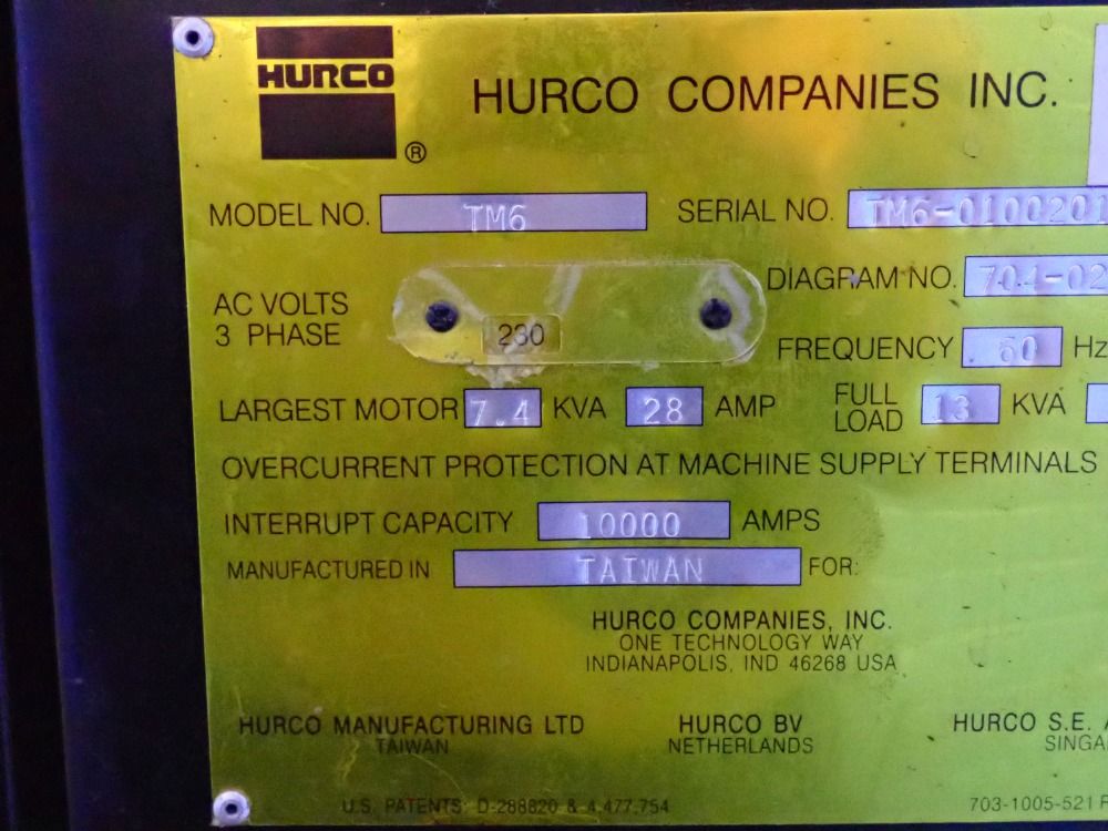Hurco Hurco Tm6 Cnc Lathe
