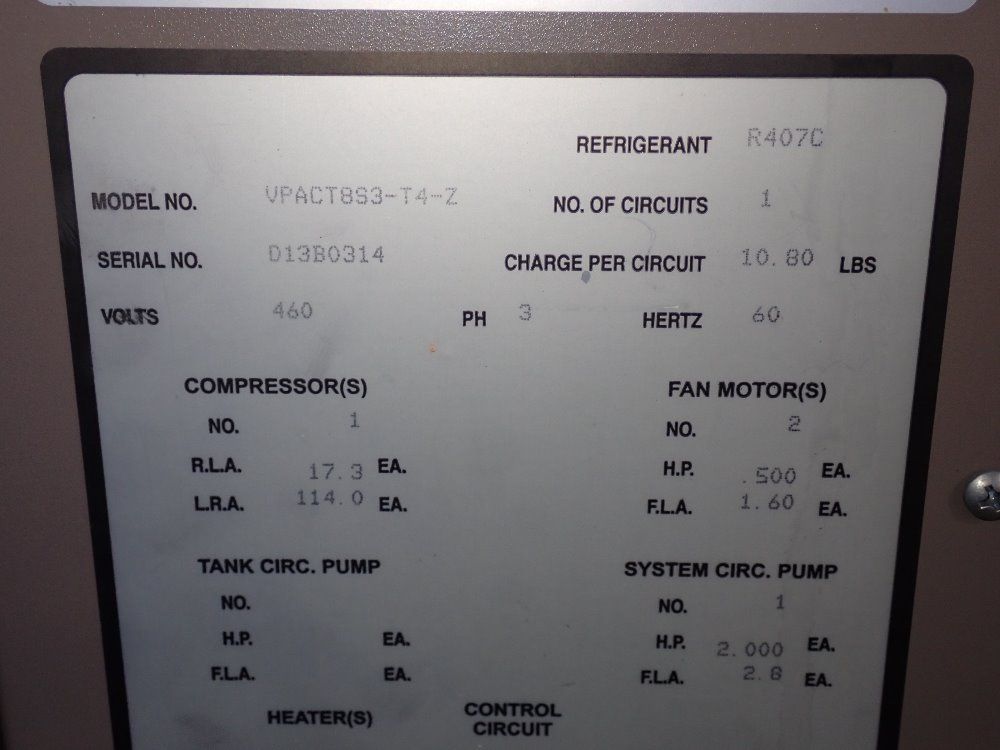 Cts Cts Vpact8s3t4z Chiller