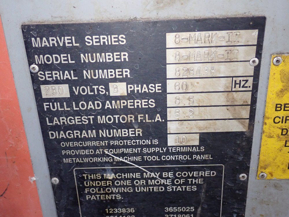 Armstrong  Marvel Armstrong  Marvel 8markii Vertical Band Saw