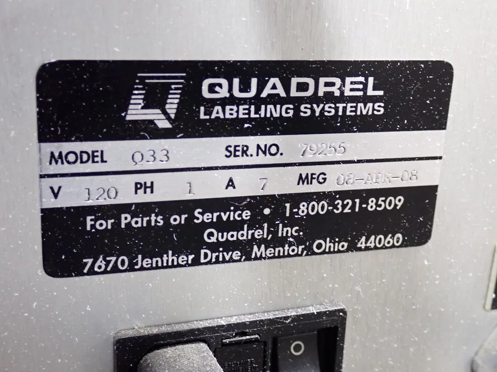 Advanced Poly Quadrel Labeling Systems Advanced Poly Quadrel Labeling Systems T1000  Q33 Bagger W Labeler