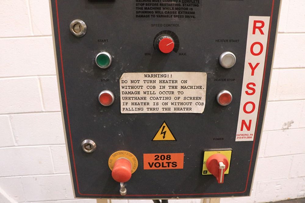 Royson Royson 5ctdis Vibratory Cob Meal Dryer