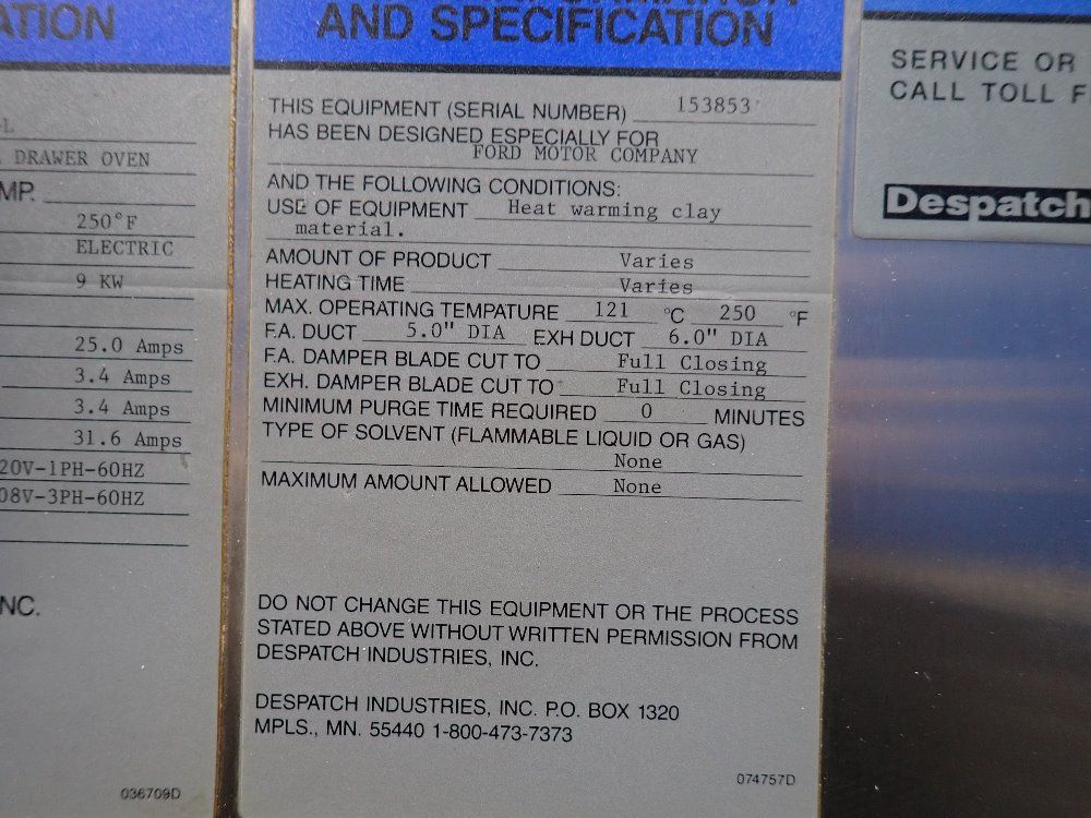 Despatch Oven