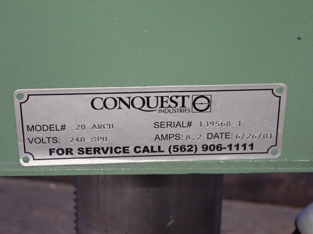 Conquesto 20" Disc Sander - 20arch