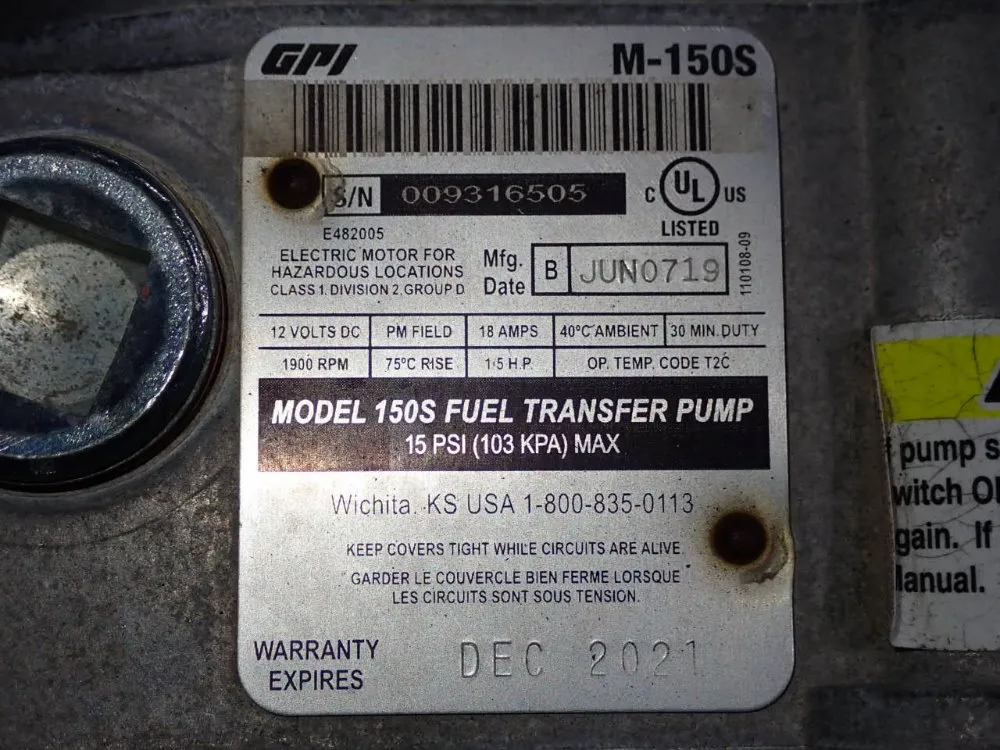 Aprox. 55 Gallon Fuel Tank