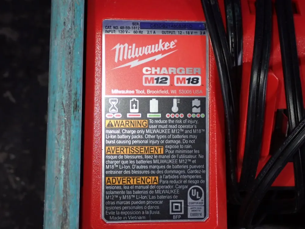 Milwaukee Battery Chargers - 48-59-1812