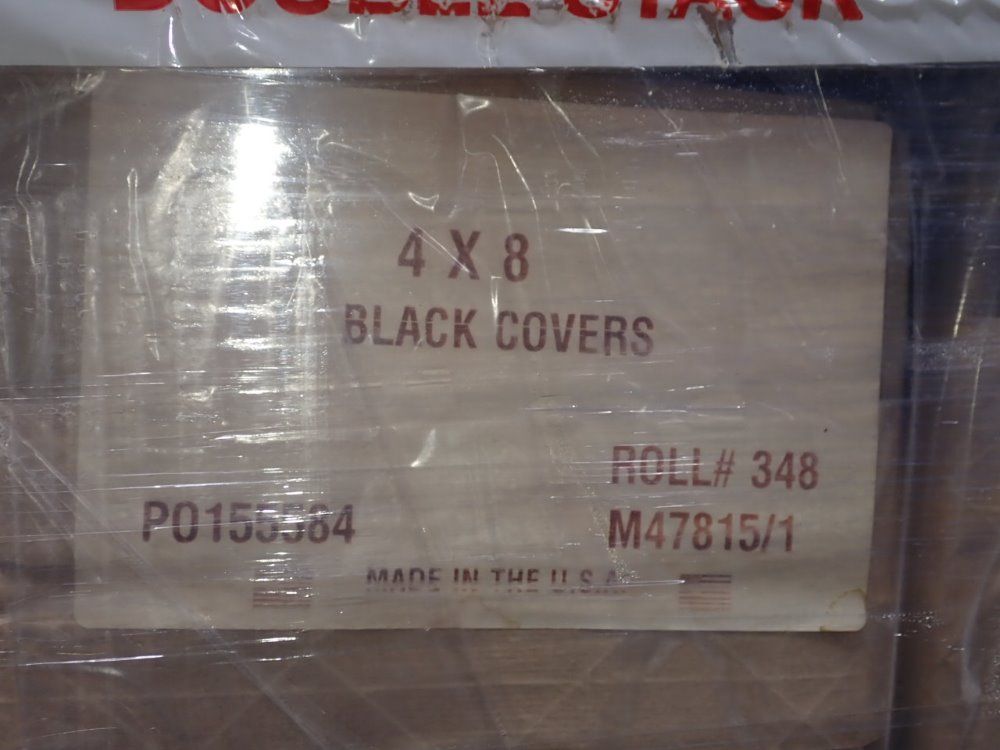 4' X 8' Plastic Black Covers