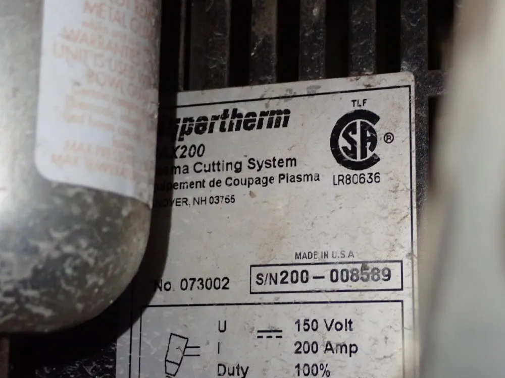 Plasma Cutting System - Max200