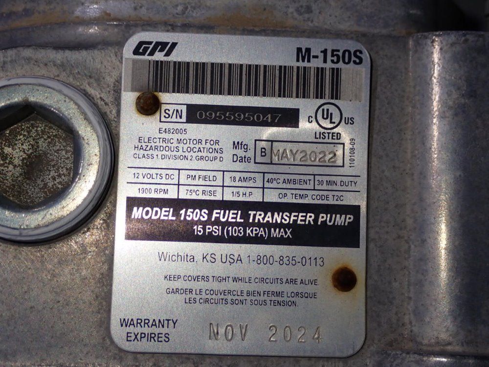 Better Built 100 Gallon Fuel Pump