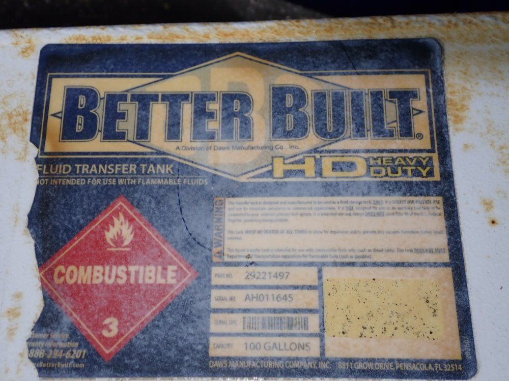 Better Built 100 Gallon Fuel Pump