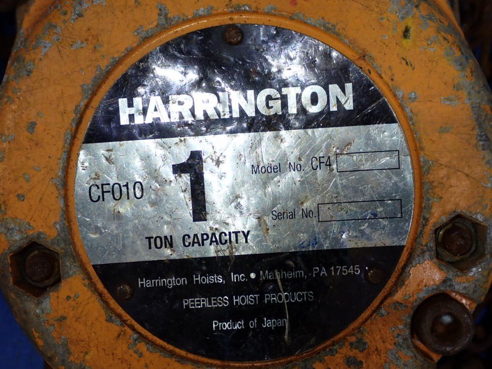 Harrington 1 Ton Chain Hoist