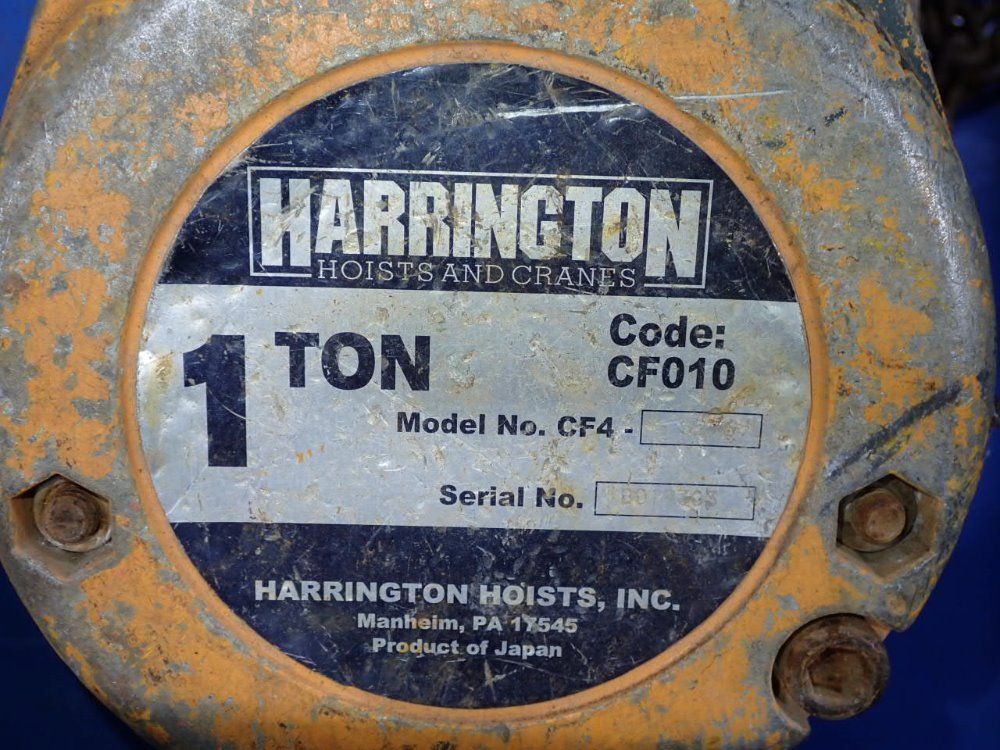 Harrington 1 Ton Chain Hoist - Cf010