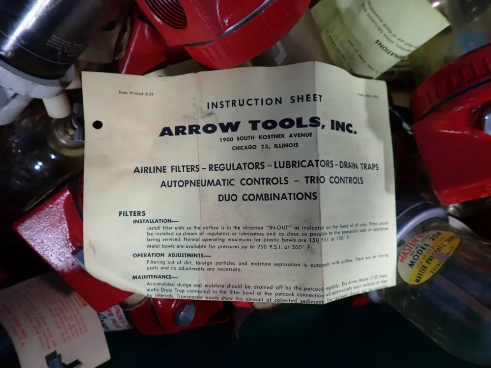 Arrow Tools, Master-oiler 1" Lubricators
