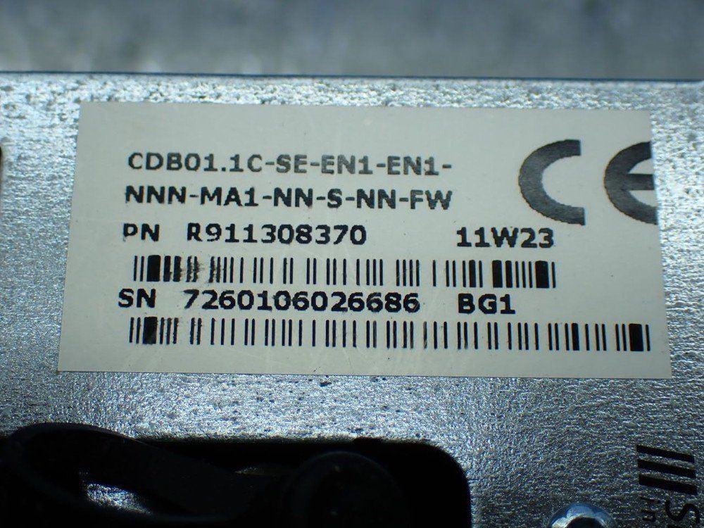 Rexroth Servo Drive Control Unit. Cdb01.1ce-se-en1-en1-nnn-ma1-nn-s-nn-fw - R911308370