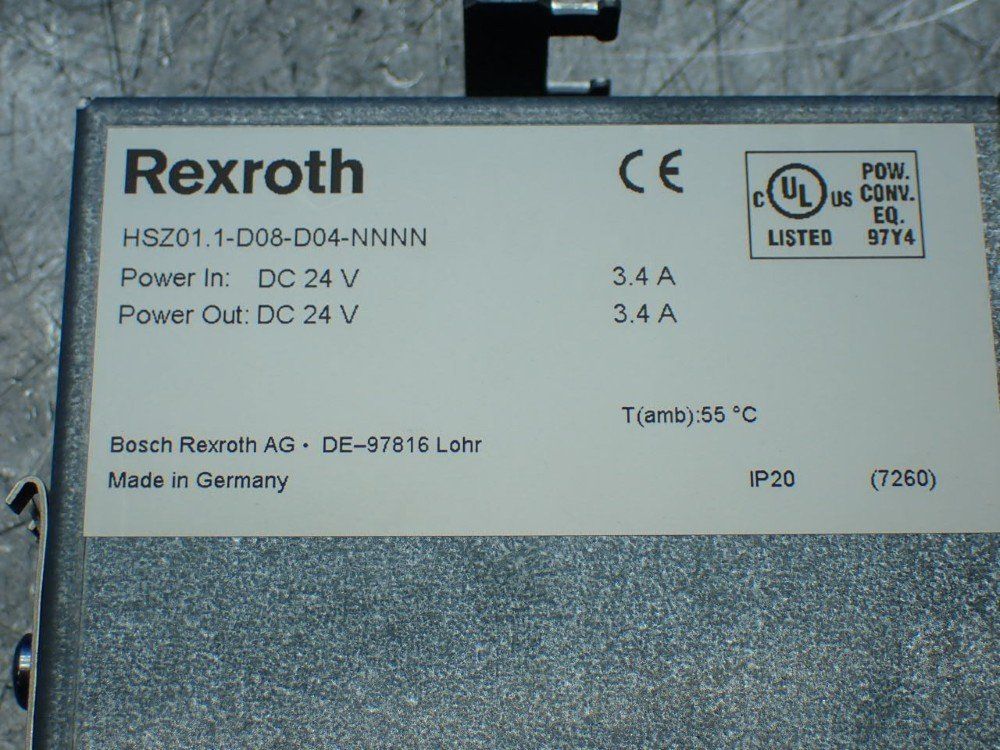 Rexroth Power Supply Unit, Hsz01.1-d08-d04-nnnn - R911339573