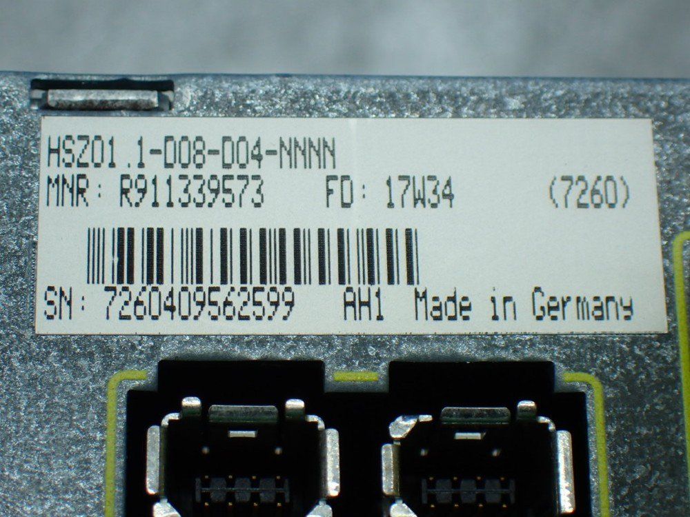 Rexroth Power Supply Unit, Hsz01.1-d08-d04-nnnn - R911339573