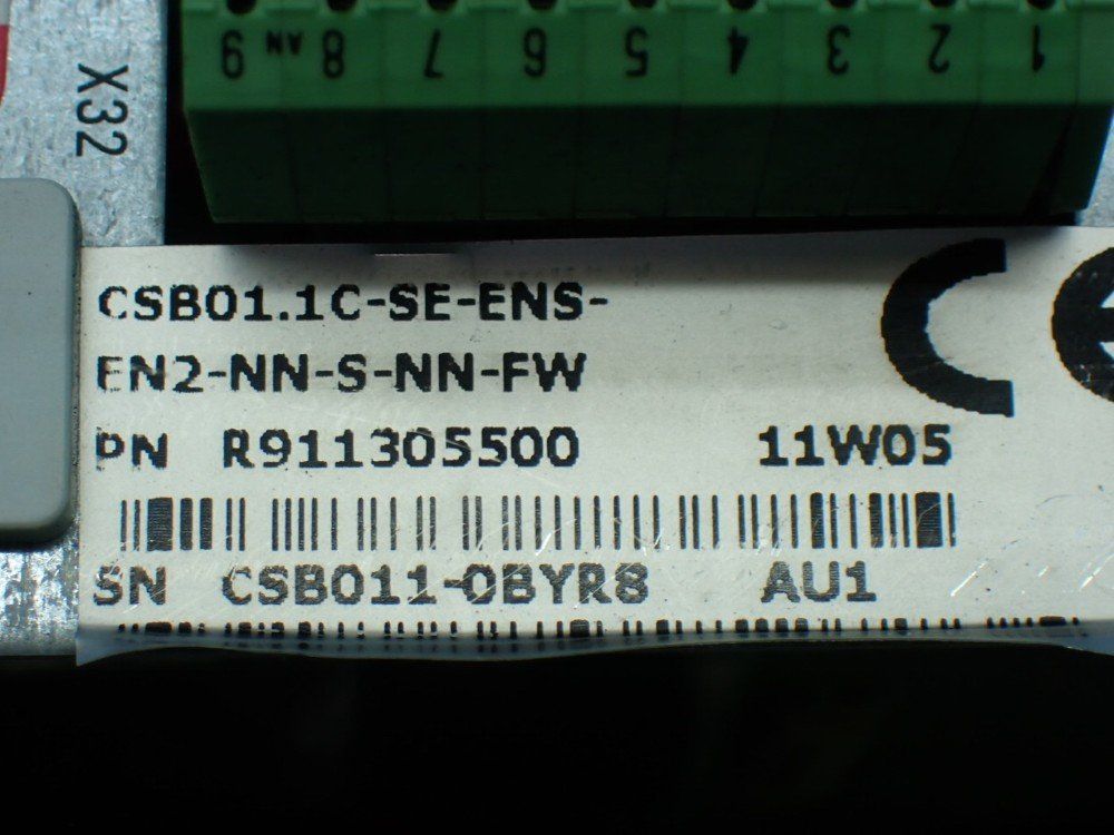 Rexroth Servo Drive Control Unit. Csb01.1c-se-ens-en2-nn-w-nn-fw - R911305500