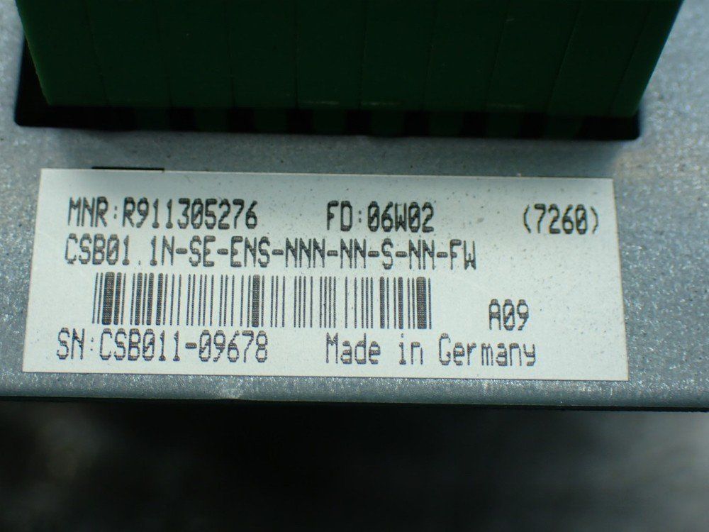 Rexroth Servo Drive Control Unit. Csb01.1n-se-ens-nnn-nn-s-nn-fw - R911305276