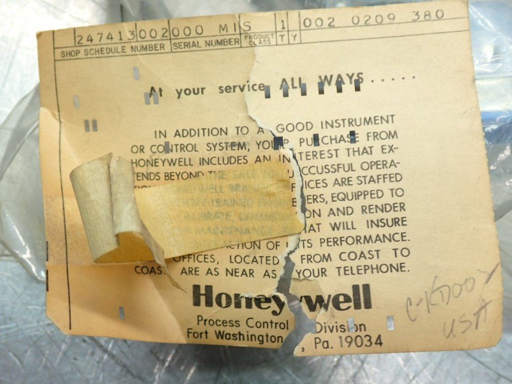 Honeywell Fta I/o Cable - C-kd002