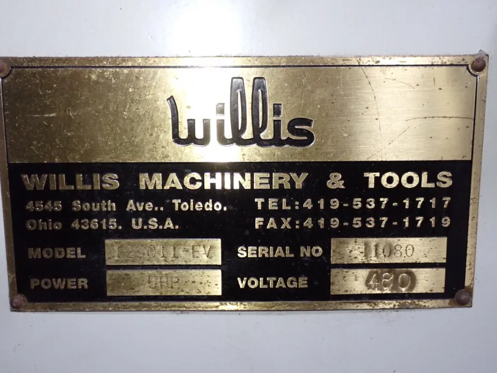 Willis 12" X 54" Cnc Vertical Mill - 1250ii-ev