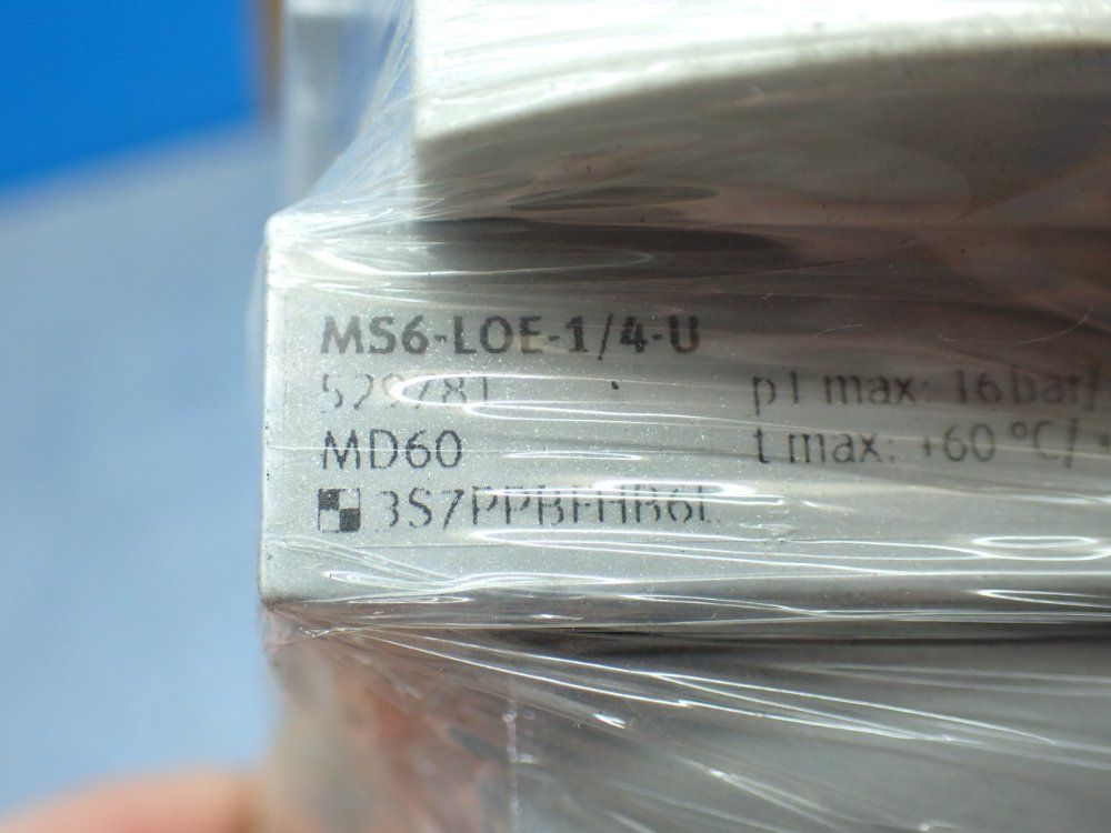 Festo 16bar Pmax Pneumatic Filter. - Ms6-loe-1/4-u