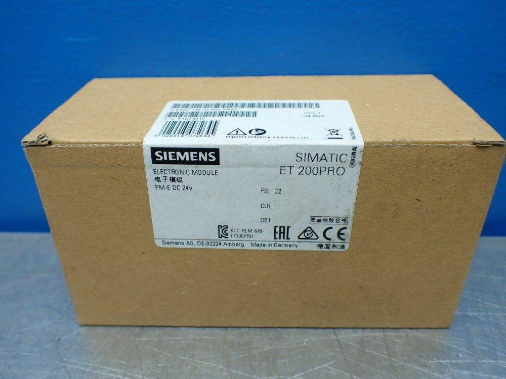 Siemens Simatic Et 200pro Power Module - 6es7 148-4ca00-0aa0