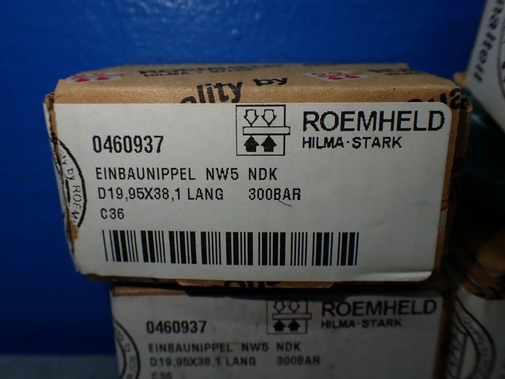 Roemheld 4 Roemheld 0460937 Pressure Relief Valves. - 0460937
