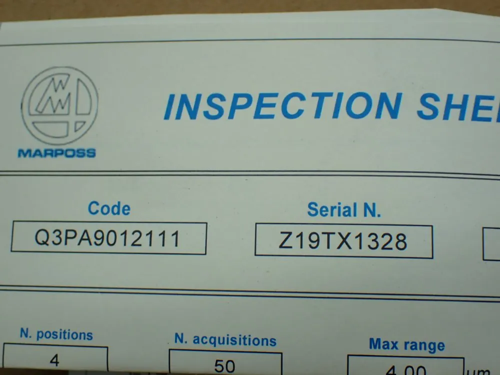 Marposs A90k Tool Setting Probe - Q3pa9012111