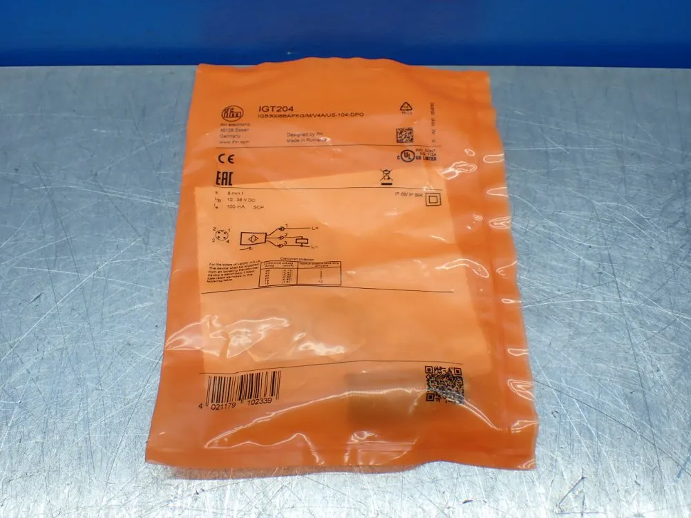 Ifm 10-36vdc Inductive Proximity Sensor - Igt204