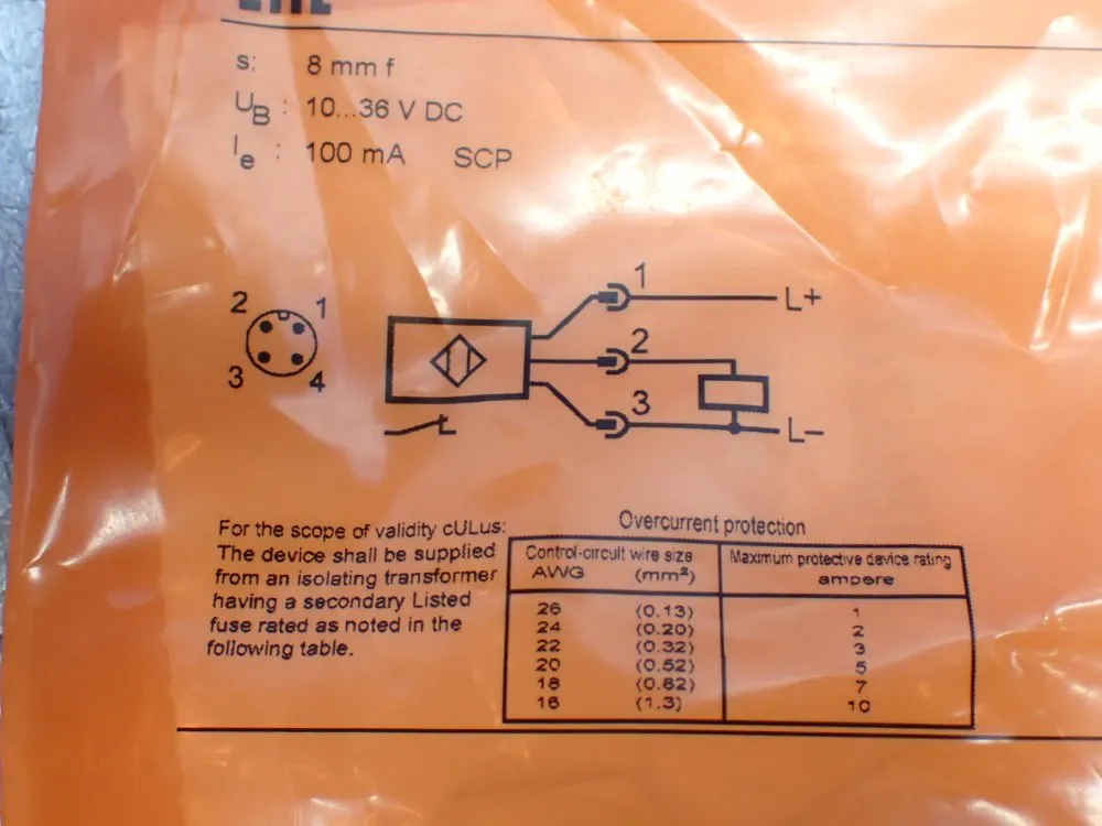 Ifm 10-36vdc Inductive Proximity Sensor - Igt204