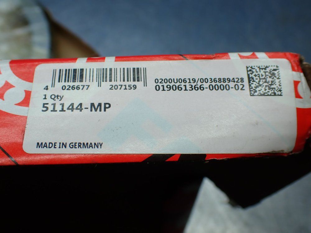 Fag 220 Mm Bore, 270 Mm Od, 37 Mm Width Ball Thrust Bearing - Single-direction - 51144-mp