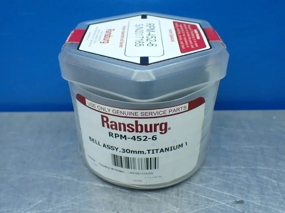 Ransburg 30mm Titanium Bell Cup Atomizer Assembly - Rpm-452-6