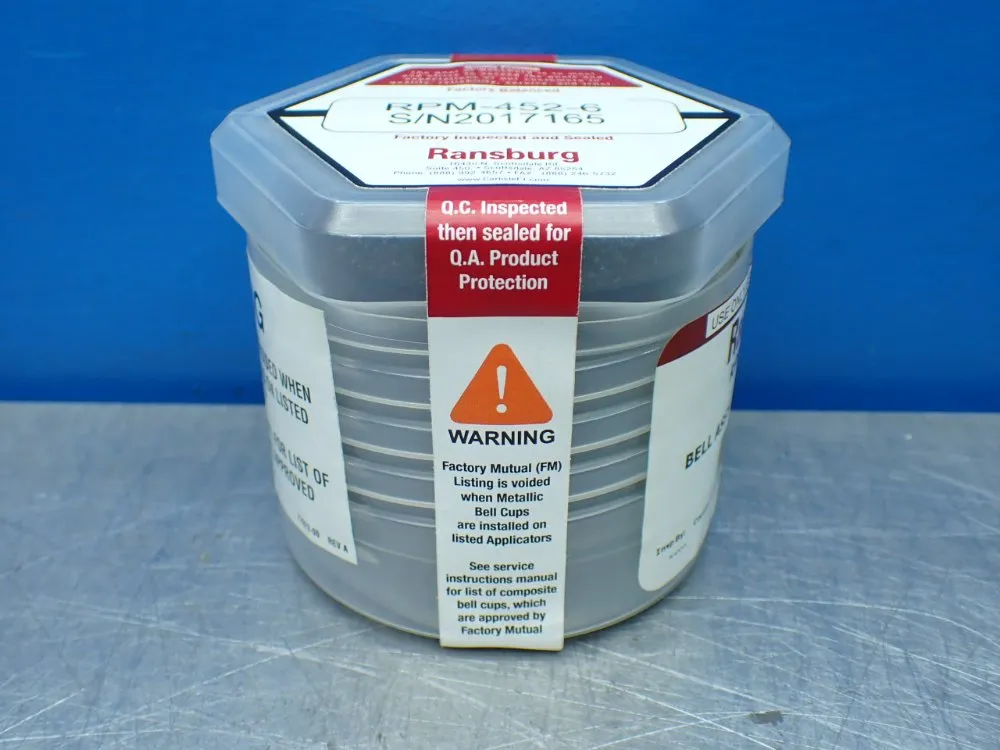 Ransburg 30mm Titanium Bell Cup Atomizer Assembly - Rpm-452-6