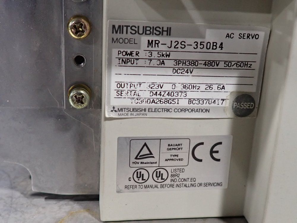 Mitsubishi Ac Servo Drive - Mr-j2s-350b4