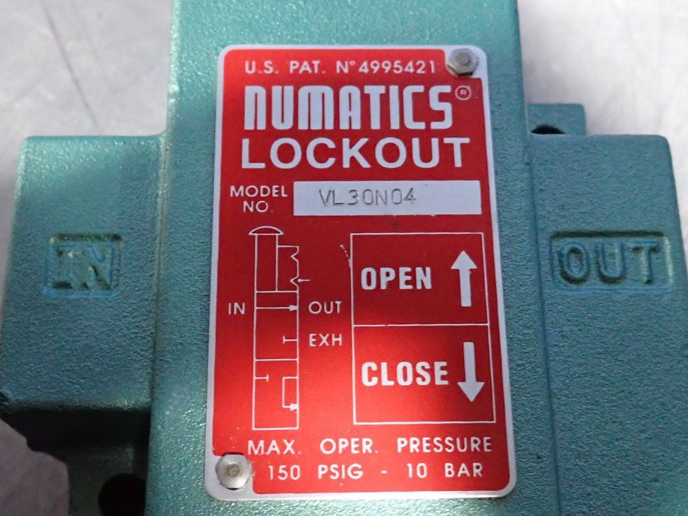 Numatics Lockout Valve - Vl30n04