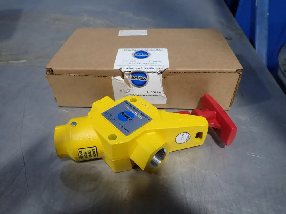 Bimba Pneumatic Isolation Valve - Piv-60-075/075