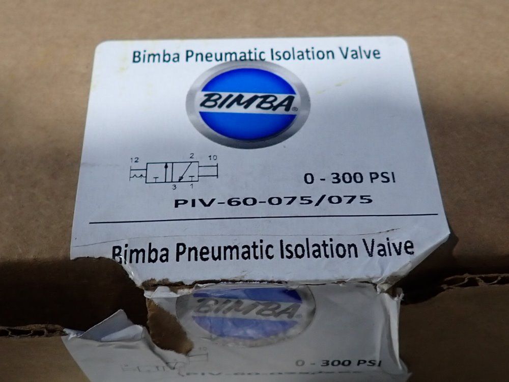 Bimba Pneumatic Isolation Valve - Piv-60-075/075