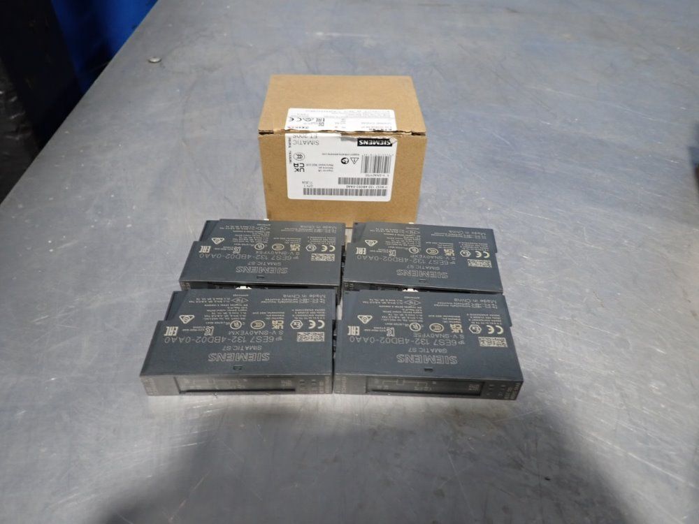 Siemens Lot Of 4 Digital Input Module - 6es7132-4bd02-0aa0