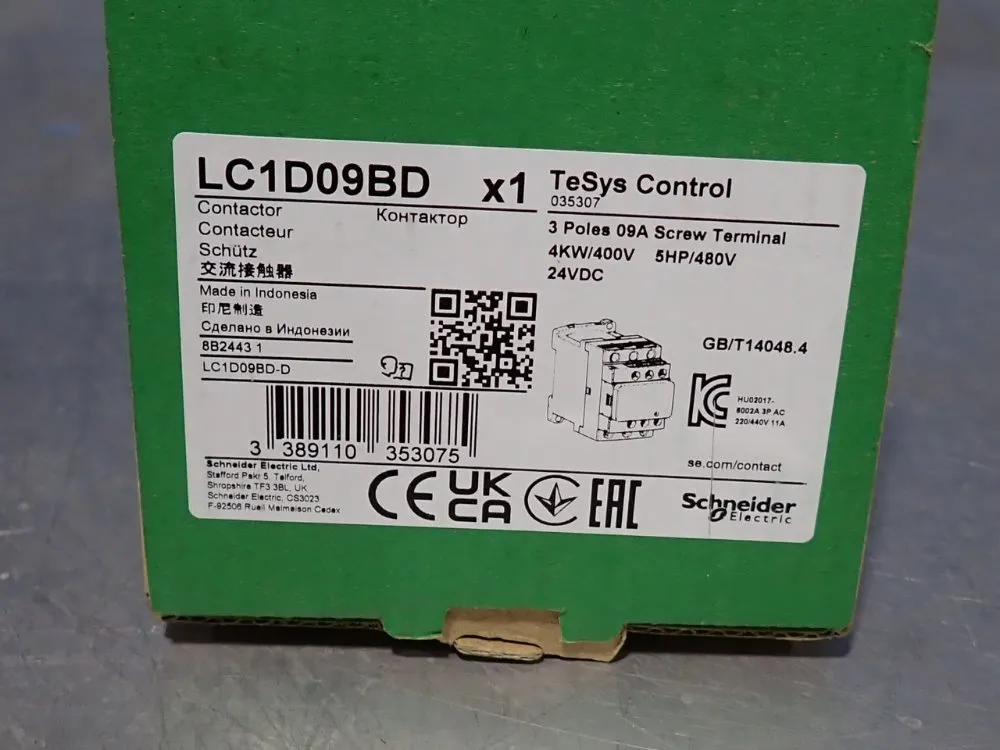 Schneider Contactor - Lc1d09bd